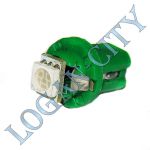 Лампа подсветки комбинации приборов Led SMD с патроном типа 1,2w зеленая
