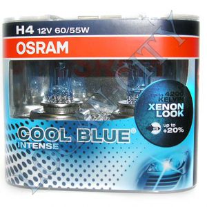 Лампа H4 Osram 60/55+20% (64193 СВI) Cool Blue Intense 4200k EuroBox (2шт) ― Logan-city - магазин запчастей на Renault Logan, Sandero, Duster, Lada Largus