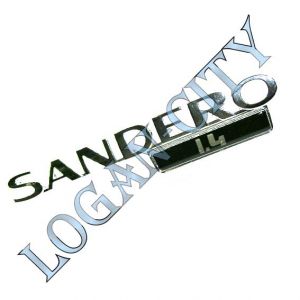 Эмблема Renault SANDERO 8200825013 1,4 надпись ― Logan-city - магазин запчастей на Renault Logan, Sandero, Duster, Lada Largus