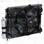 Блок охлаждения радиатор + конденсер + вентилятор для Renault Logan (04-) AC+ LRK 0982 RA461